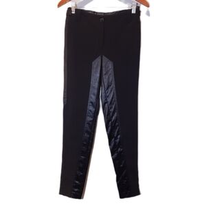💠ANA SOUSA Faux Leather Panel Dress Pants Portugal Designer